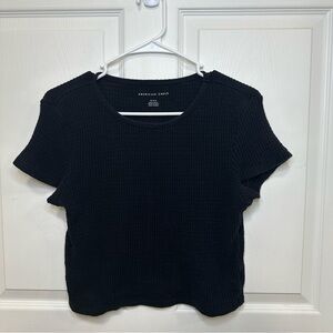 American Eagle Outfitters Black Short Sleeve Tee
